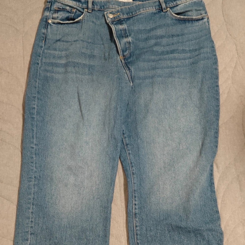 LOFT Slanted Waist Jeans Size 18